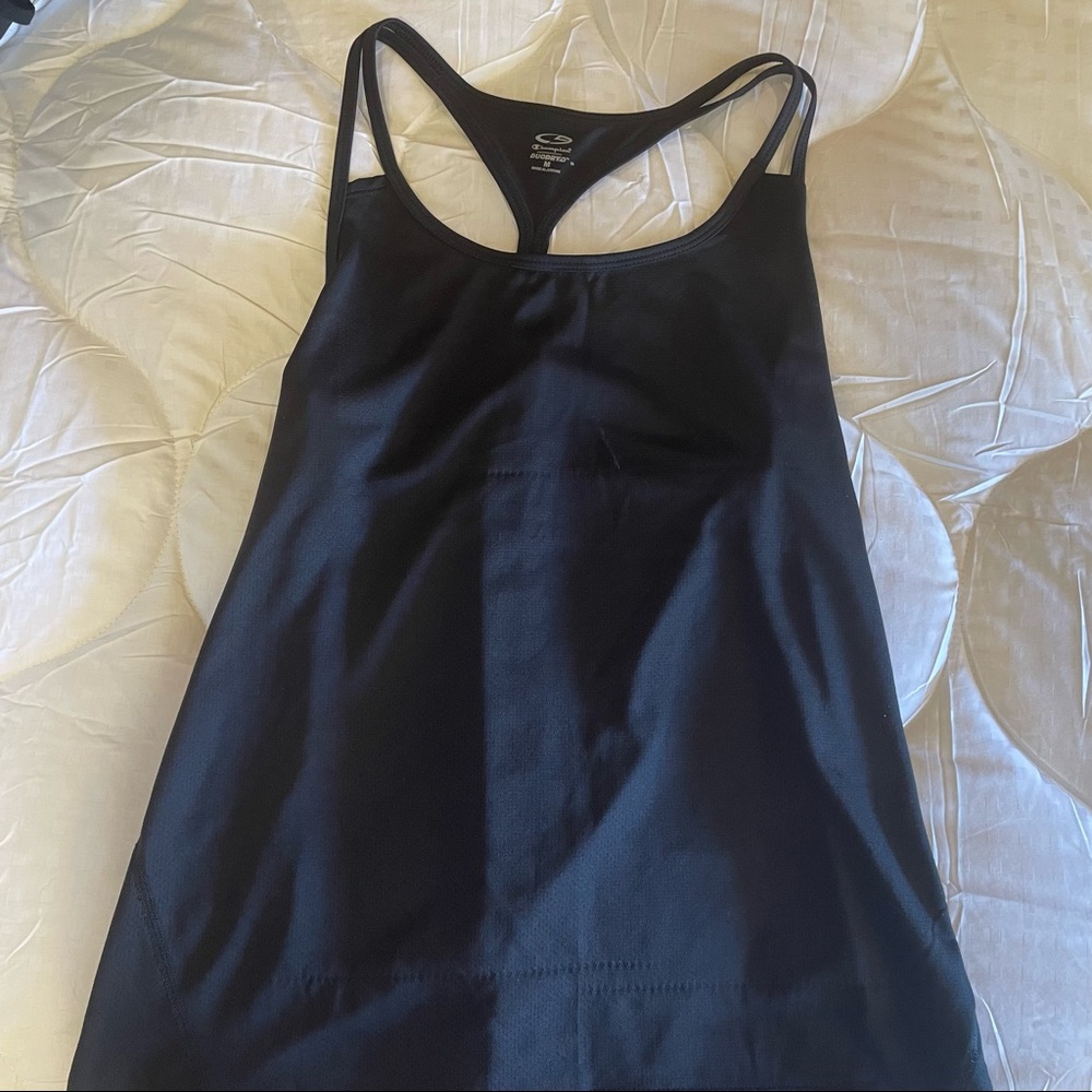 CHAMPION BLACK RACER BACK TANK